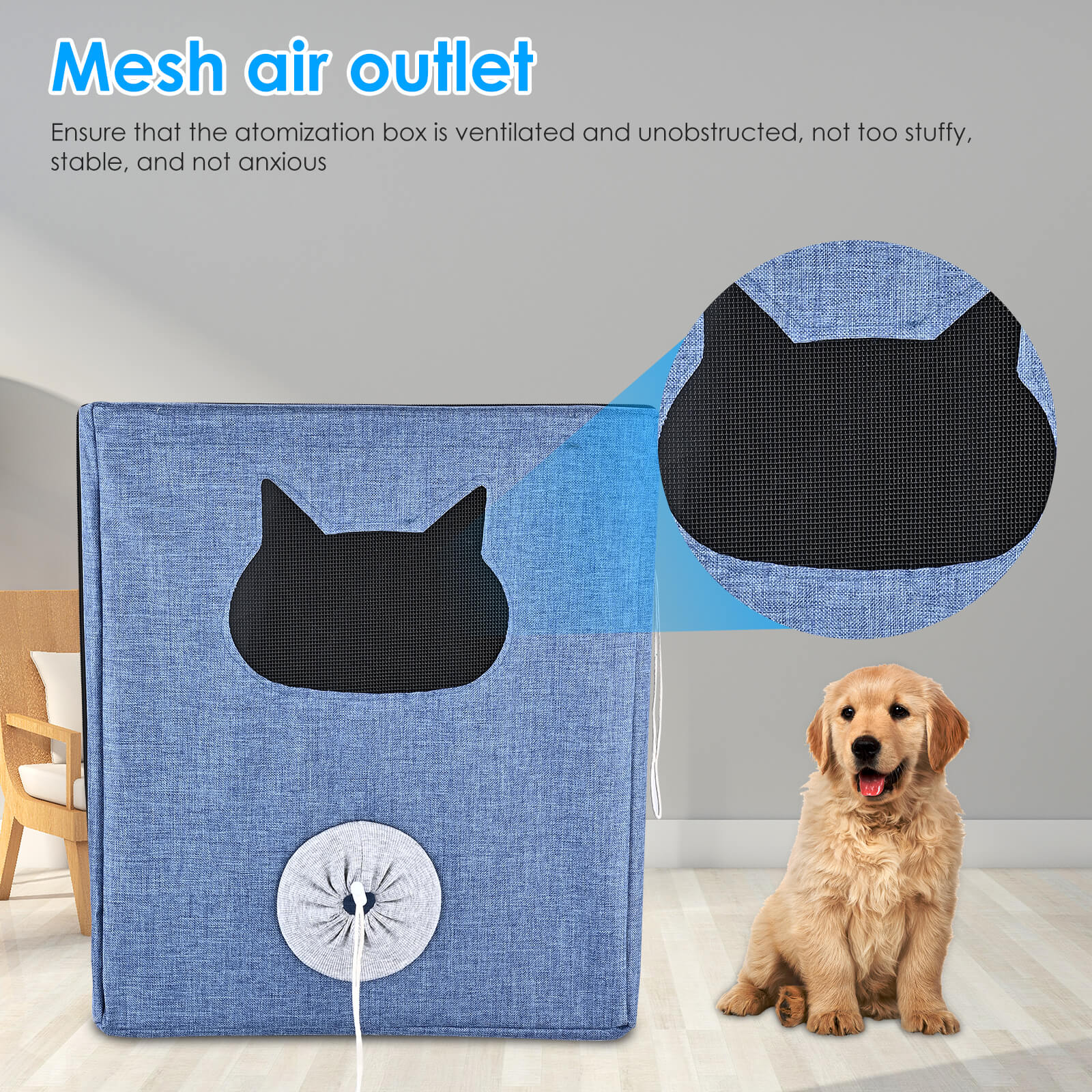 100L Pet Oxygen Chamber Nebulization Box