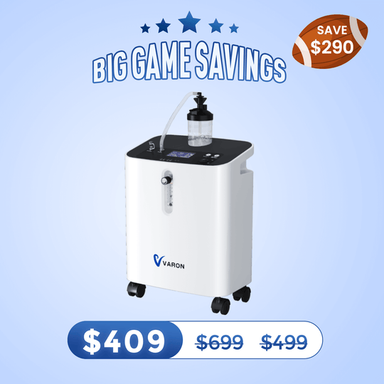 VARON Home Oxygen Concentrator With the Wheels Serene 3