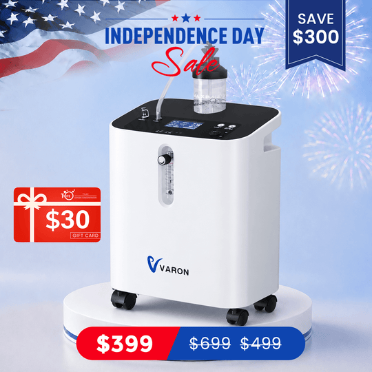 VARON Home Oxygen Concentrator With the Wheels Serene 3
