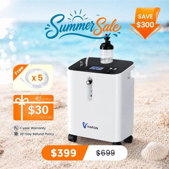 VARON Home Oxygen Concentrator With the Wheels Serene 3