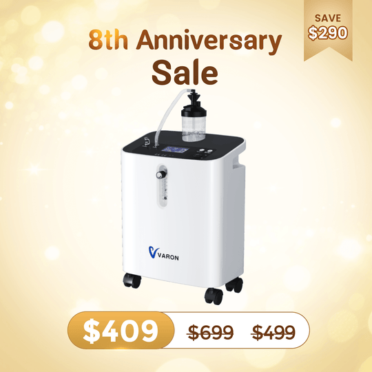 VARON Home Oxygen Concentrator With the Wheels Serene 3