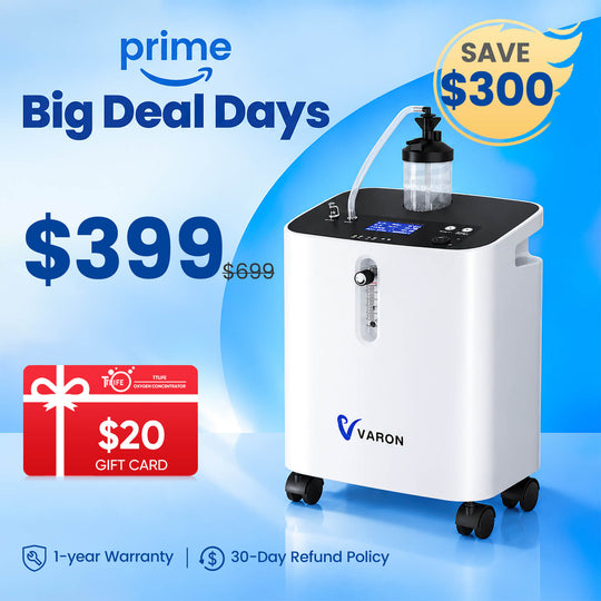 VARON Home Oxygen Concentrator With the Wheels Serene 3