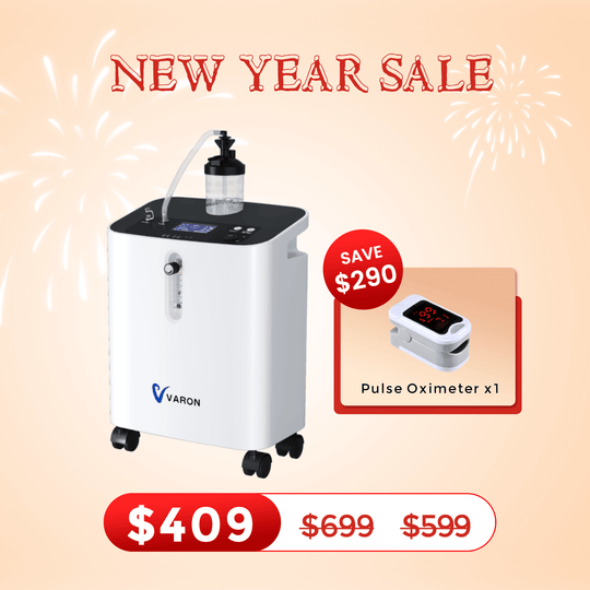 VARON Home Oxygen Concentrator With the Wheels Serene 3