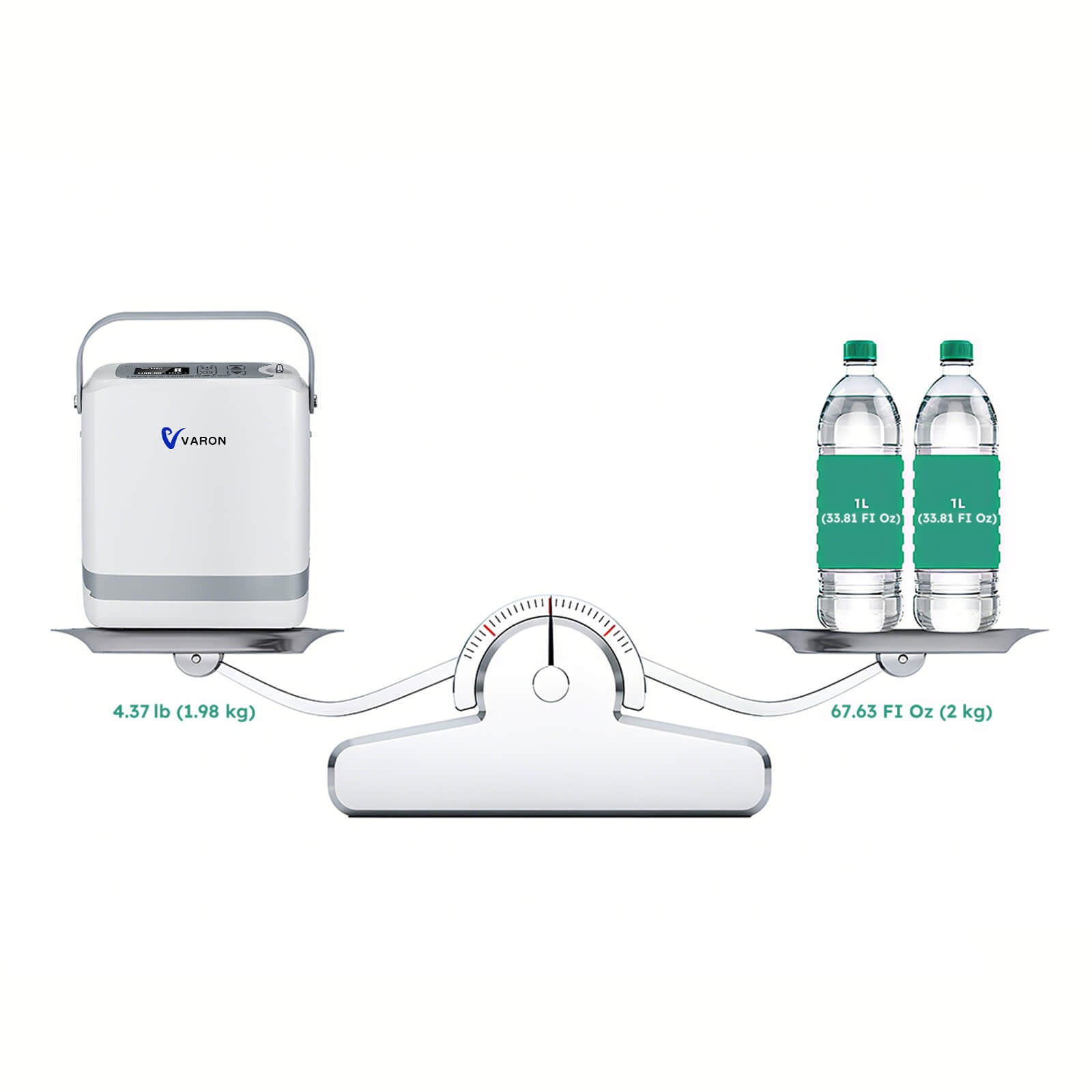 VARON Portable Oxygen Concentrator 1-8 L/min NT-08G