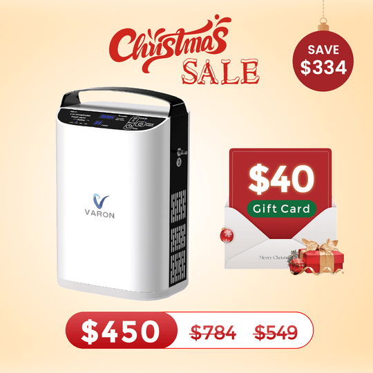 VARON 5L/min Pulse Flow Portable Oxygen Concentrator NT-01