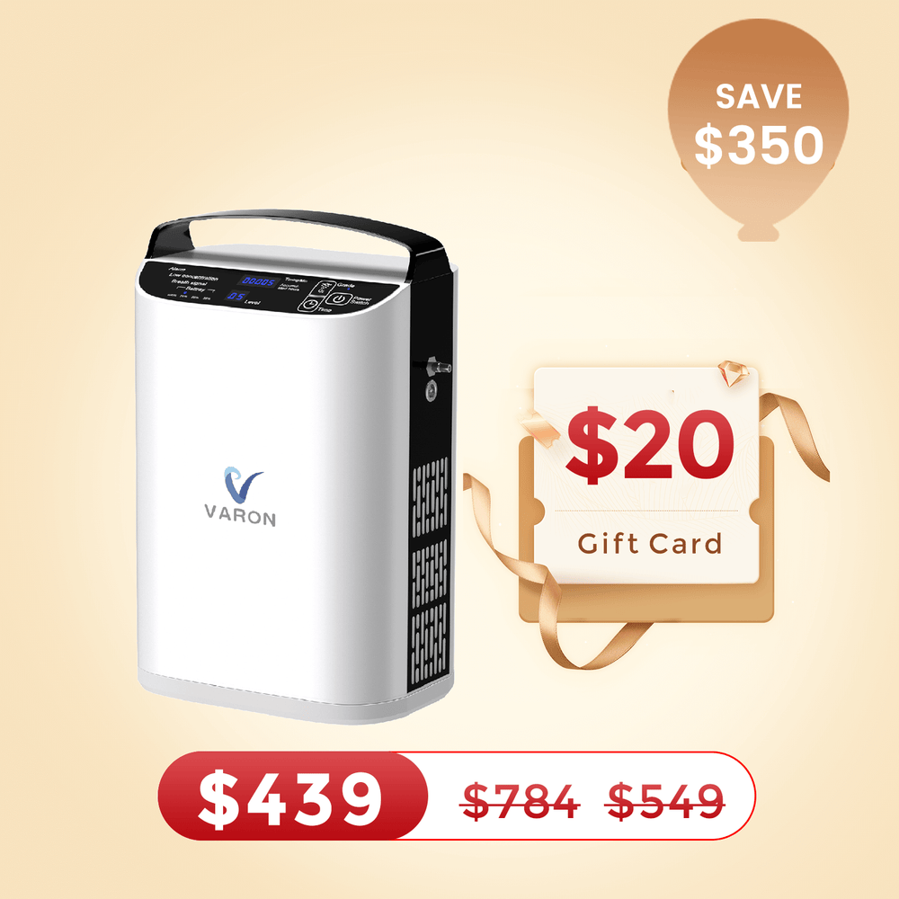 Portable Oxygen Machine For Travel Varon 5L/min Pulse Flow Portable Oxygen Concentrator NT-01