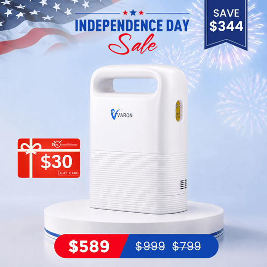 VARON 1-5L/min Pulse Flow Portable Oxygen Concentrator NT-02