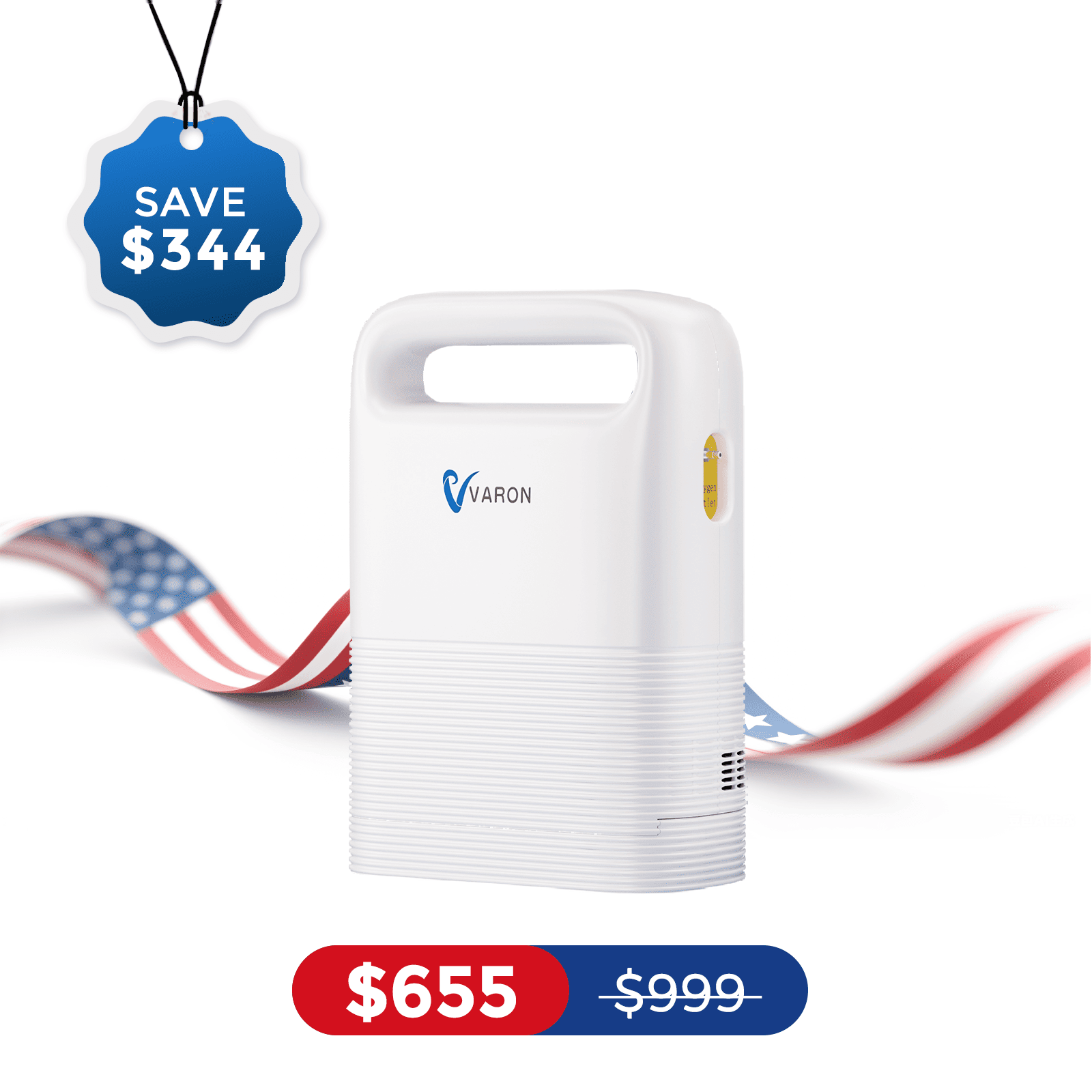 VARON 1-5L/min Pulse Flow Portable Oxygen Concentrator NT-02