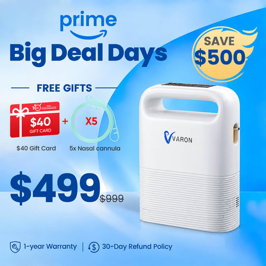 VARON 1-5L/min Pulse Flow Portable Oxygen Concentrator NT-02