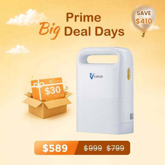 VARON 1-5L/min Pulse Flow Portable Oxygen Concentrator NT-02