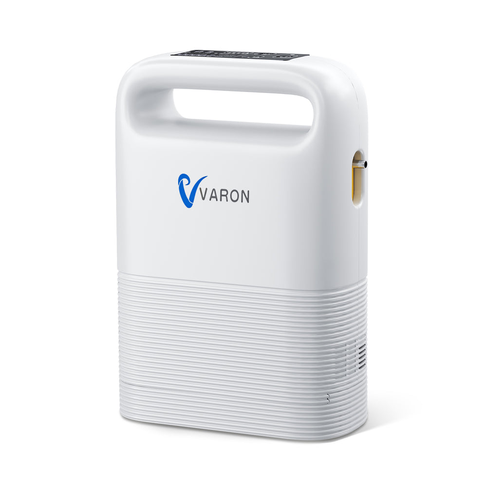 Mini Portable Oxygen Concentrator Varon Pulse Flow Dual Mode NT-02 with Every 3 seconds Oxygen Delivery and 8 or 16 Cell Battery for Travel