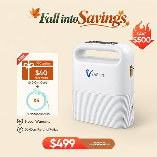 VARON 1-5L/min Pulse Flow Portable Oxygen Concentrator NT-02
