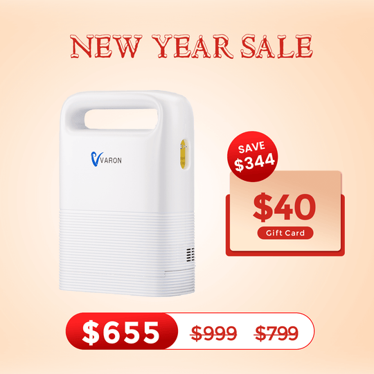 VARON 1-5L/min Pulse Flow Portable Oxygen Concentrator NT-02