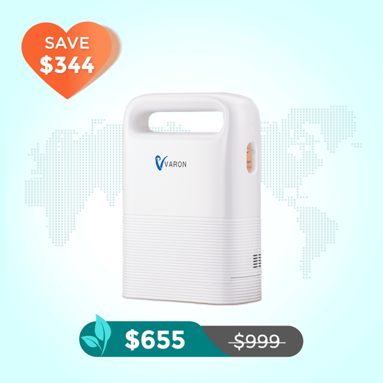 VARON 1-5L/min Pulse Flow Portable Oxygen Concentrator NT-02