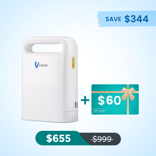 VARON 1-5L/min Pulse Flow Portable Oxygen Concentrator NT-02