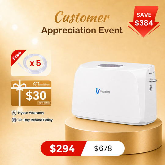 VARON 3L/min Portable Oxygen Concentrator NT-03