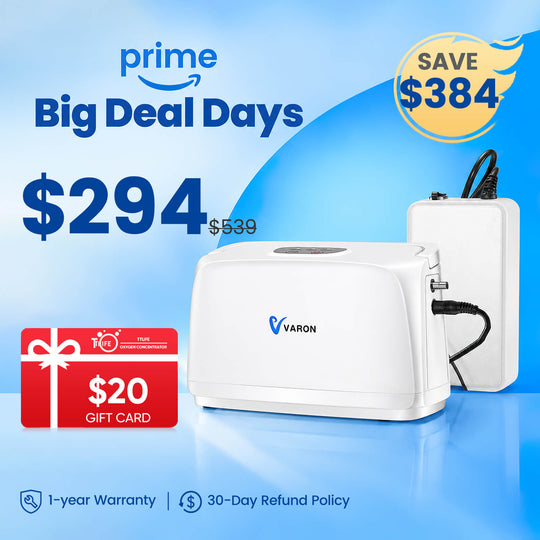 VARON 3L/min Portable Oxygen Concentrator NT-03