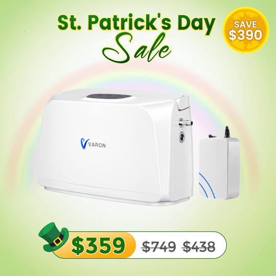 VARON Portable Oxygen Concentrator NT-03+One 8 Cell Battery