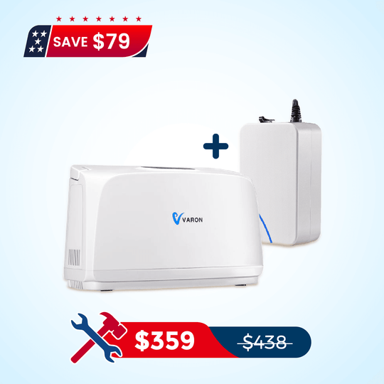 VARON Portable Oxygen Concentrator NT-03+One 8 Cell Battery