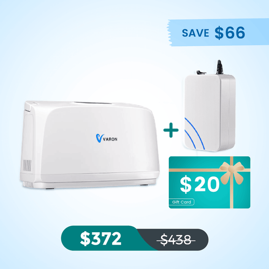VARON Portable Oxygen Concentrator NT-03+One 8 Cell Battery