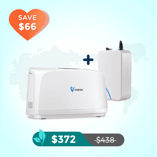 VARON Portable Oxygen Concentrator NT-03+One 8 Cell Battery
