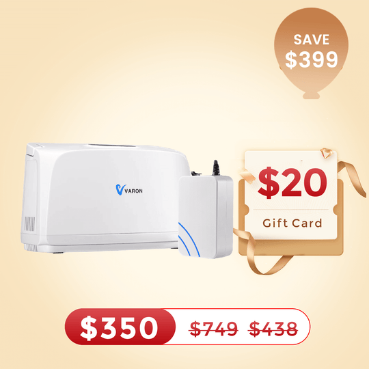 VARON Portable Oxygen Concentrator NT-03+One 8 Cell Battery