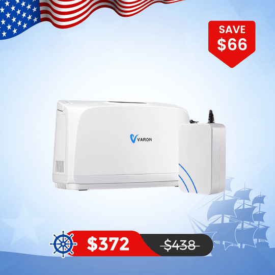 VARON Portable Oxygen Concentrator NT-03+One 8 Cell Battery
