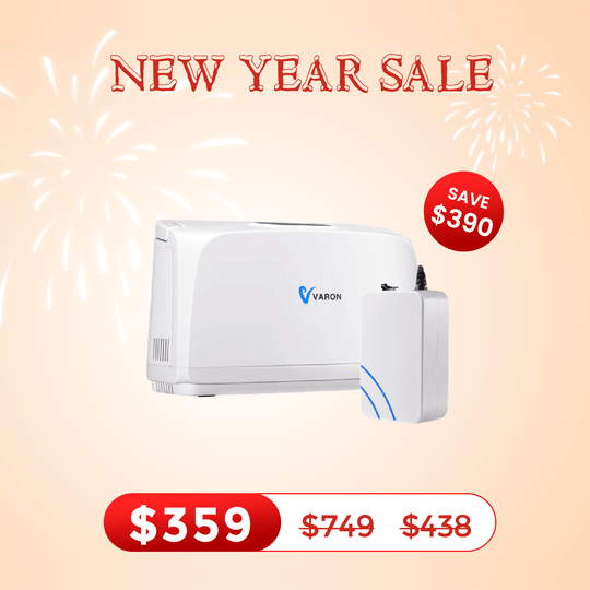 VARON Portable Oxygen Concentrator NT-03+One 8 Cell Battery