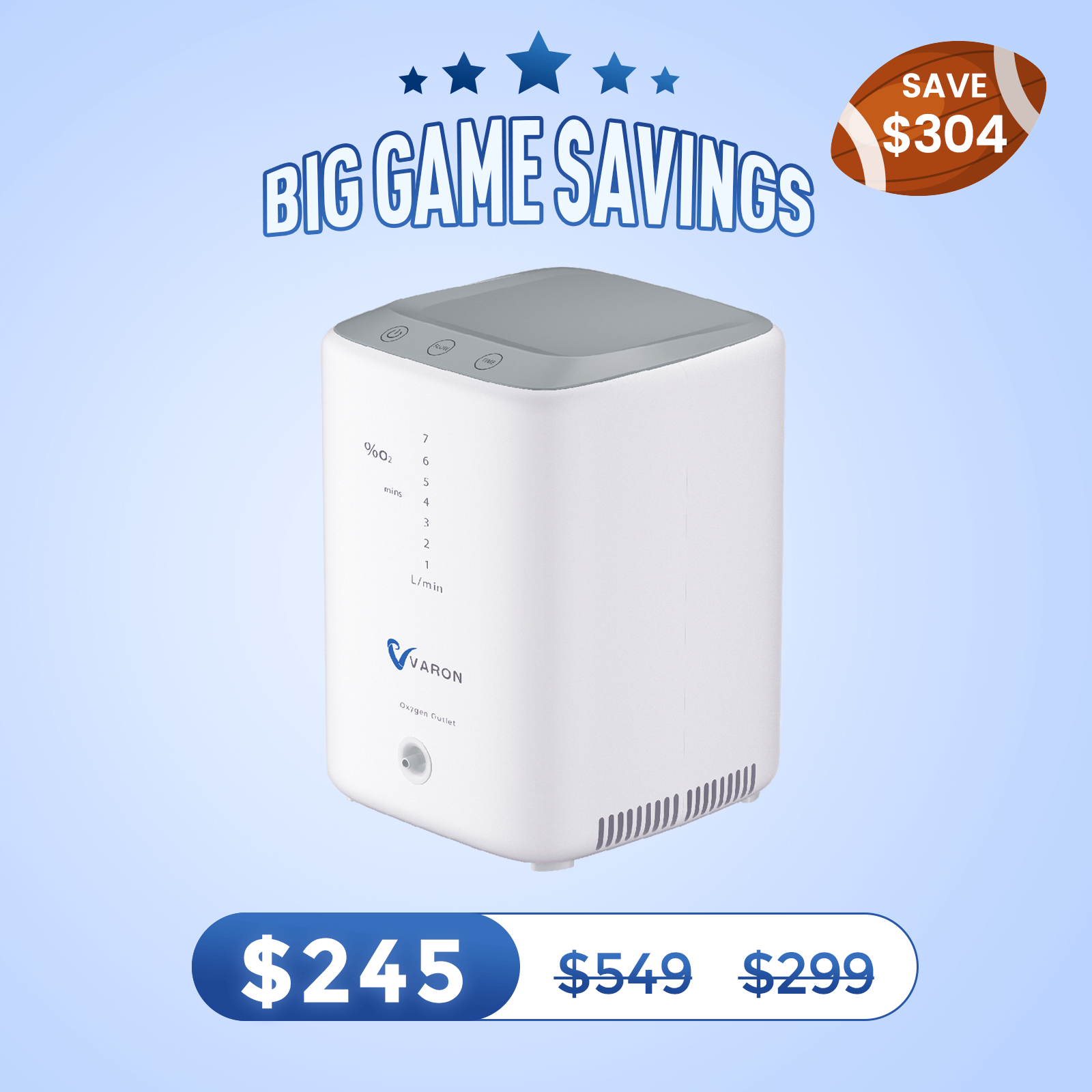 VARON 1-7L/min Home Oxygen Concentrator NT-04