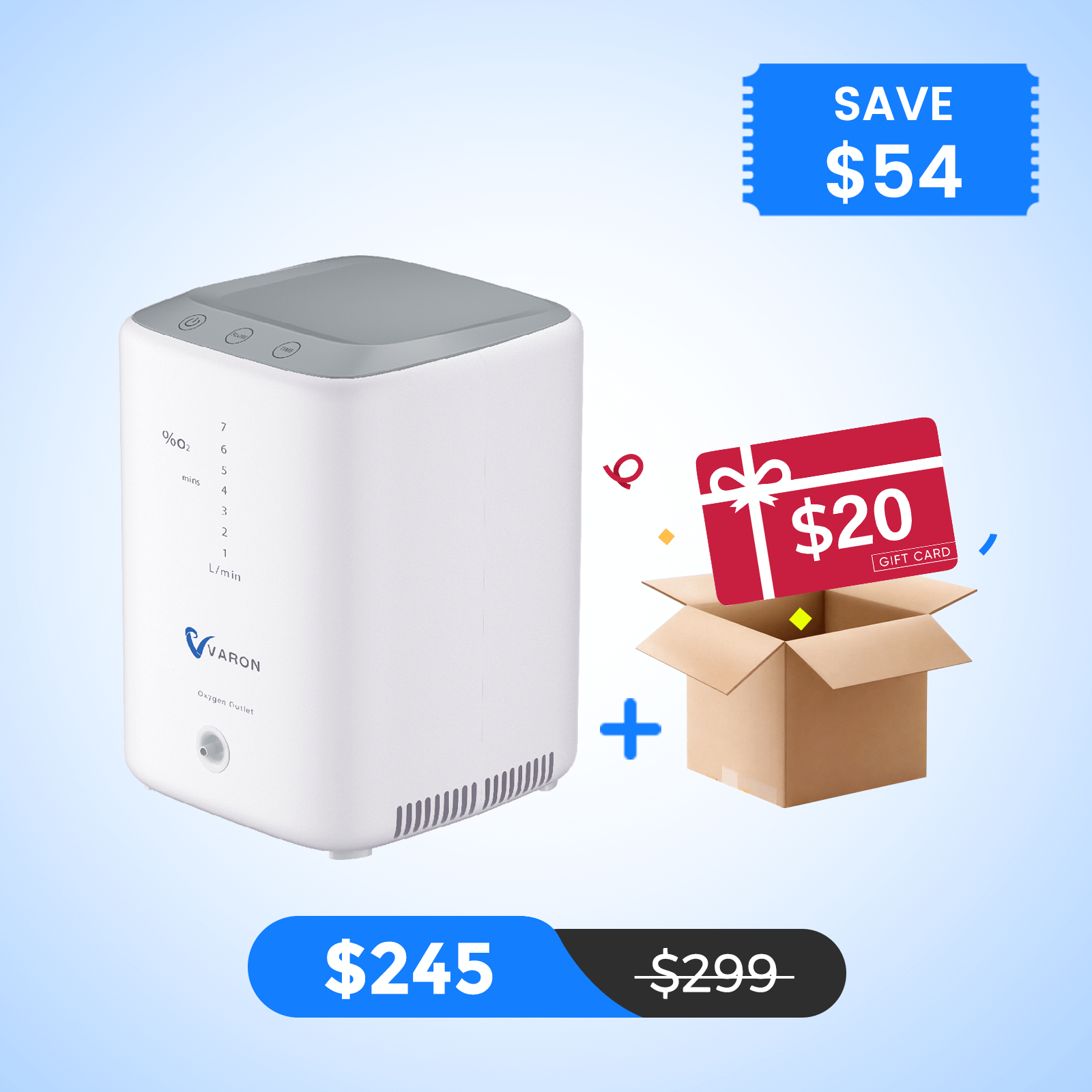 VARON 1-7L/min Home Oxygen Concentrator NT-04