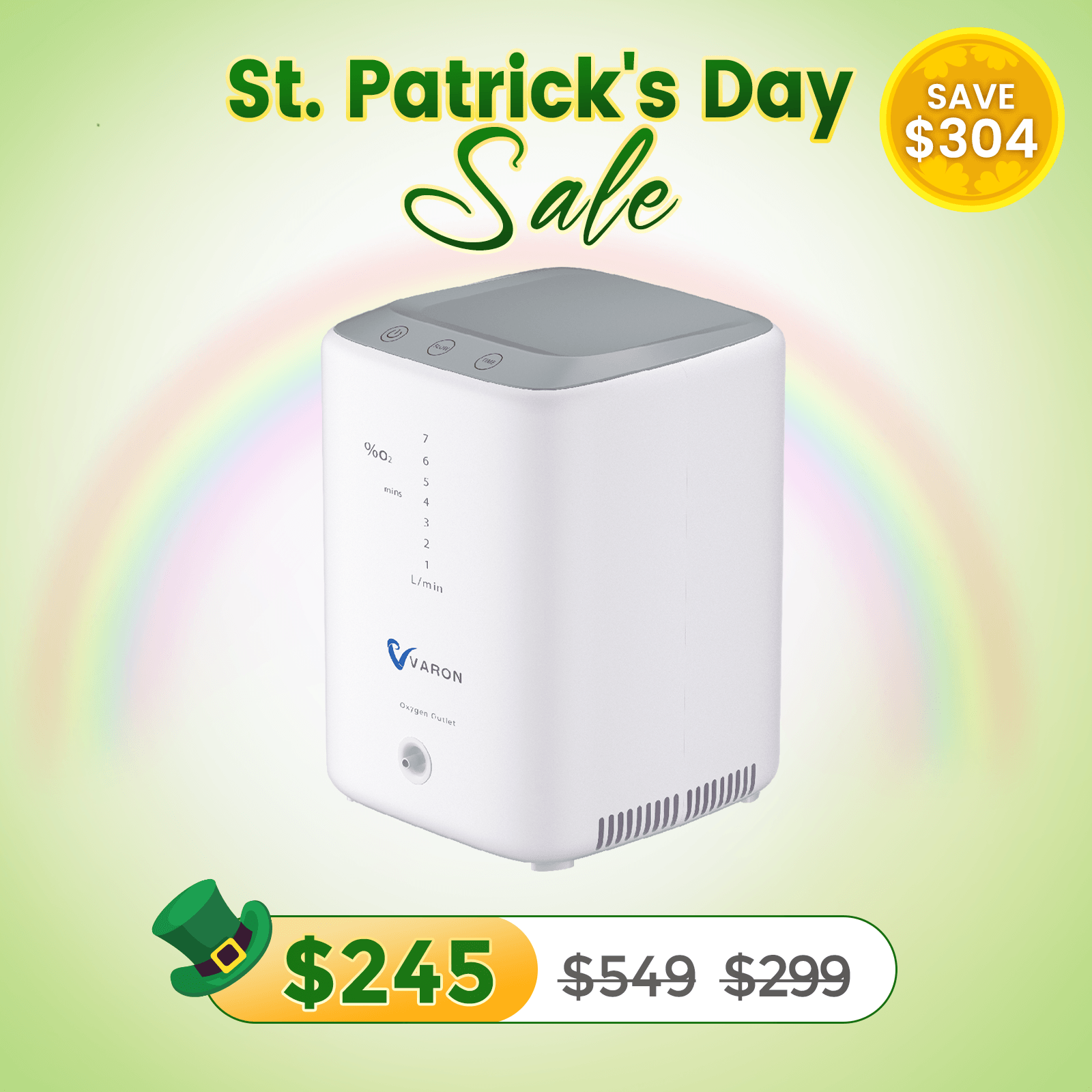 VARON 1-7L/min Home Oxygen Concentrator NT-04