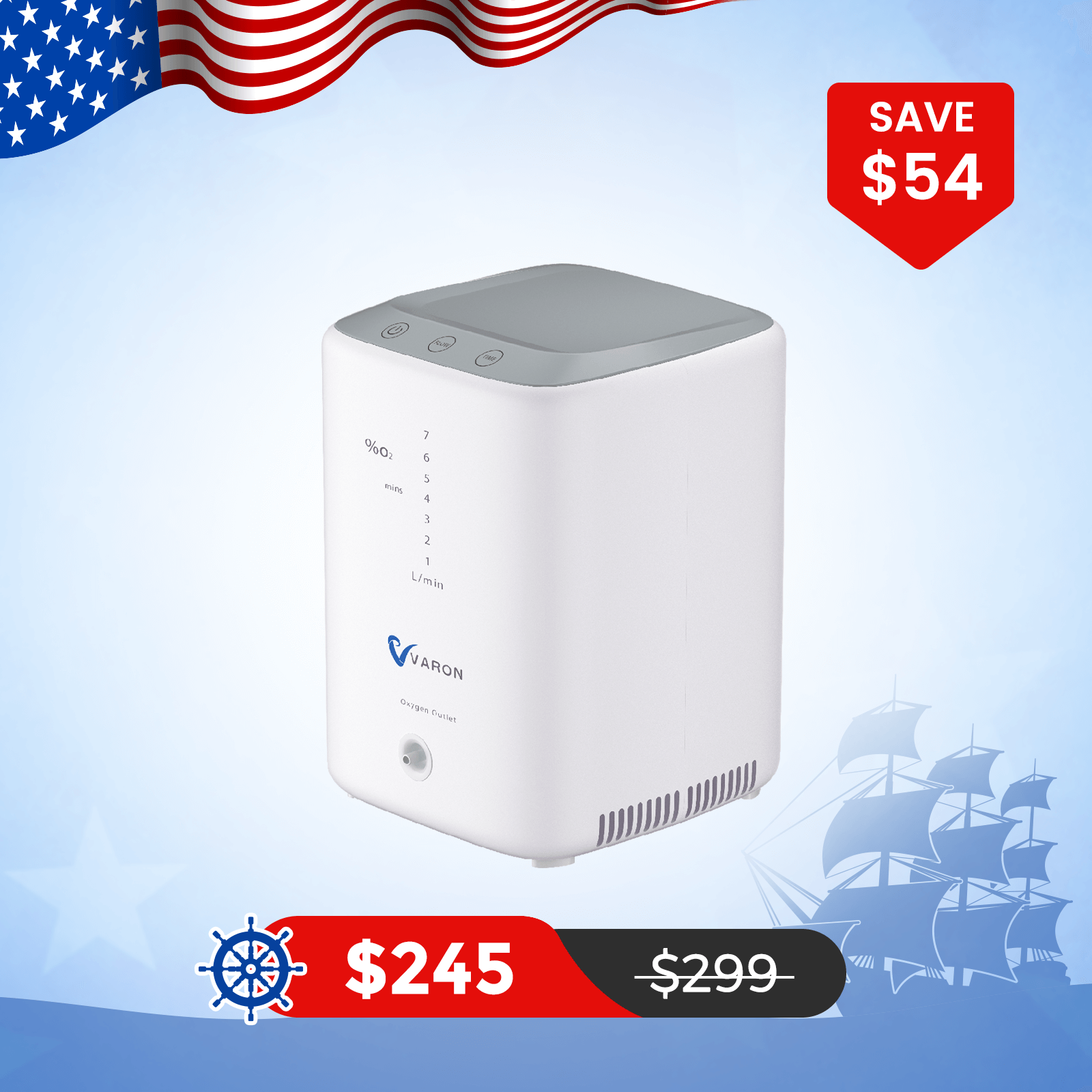VARON 1-7L/min Home Oxygen Concentrator NT-04