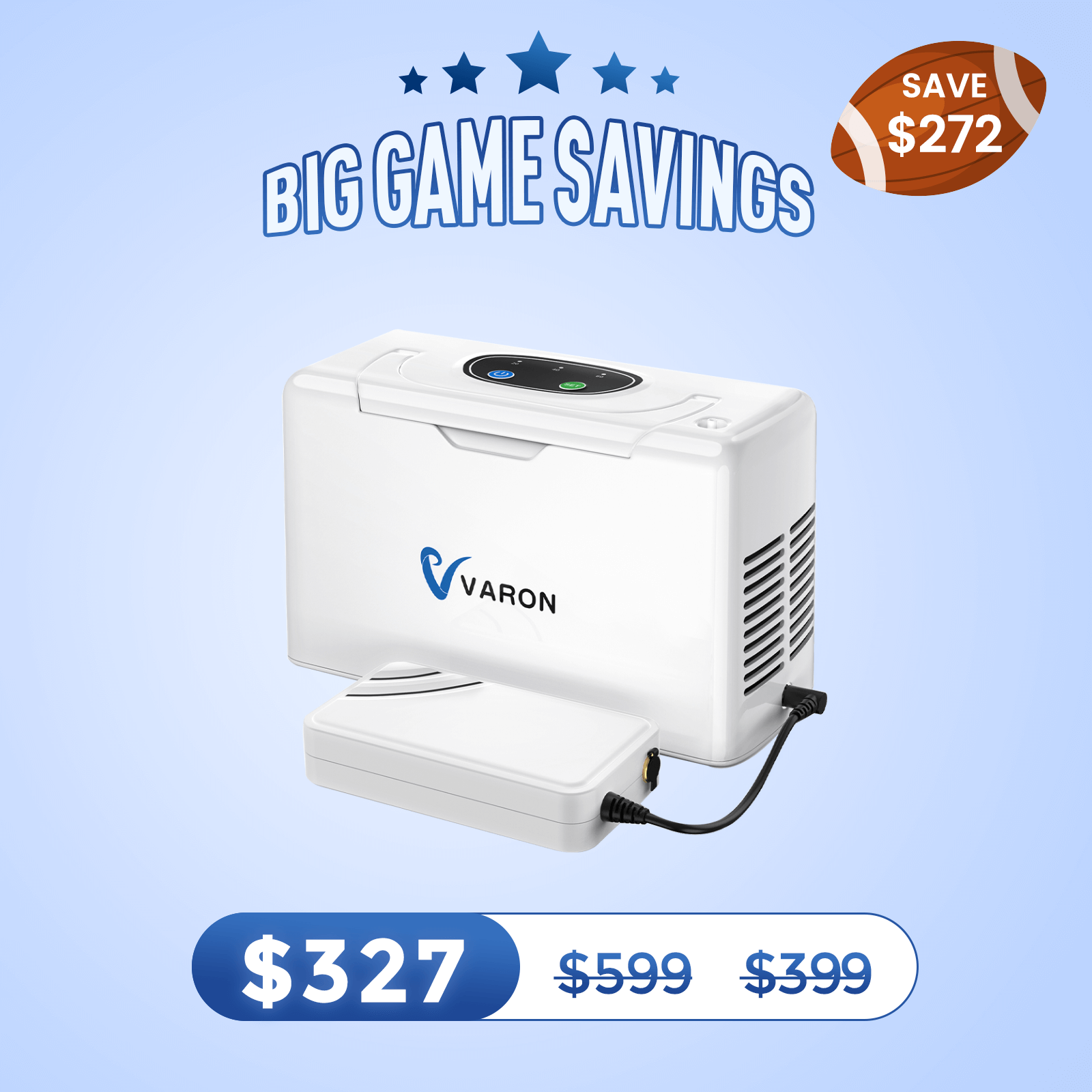 VARON Portable Oxygen Concentrator 3L/min NT-05