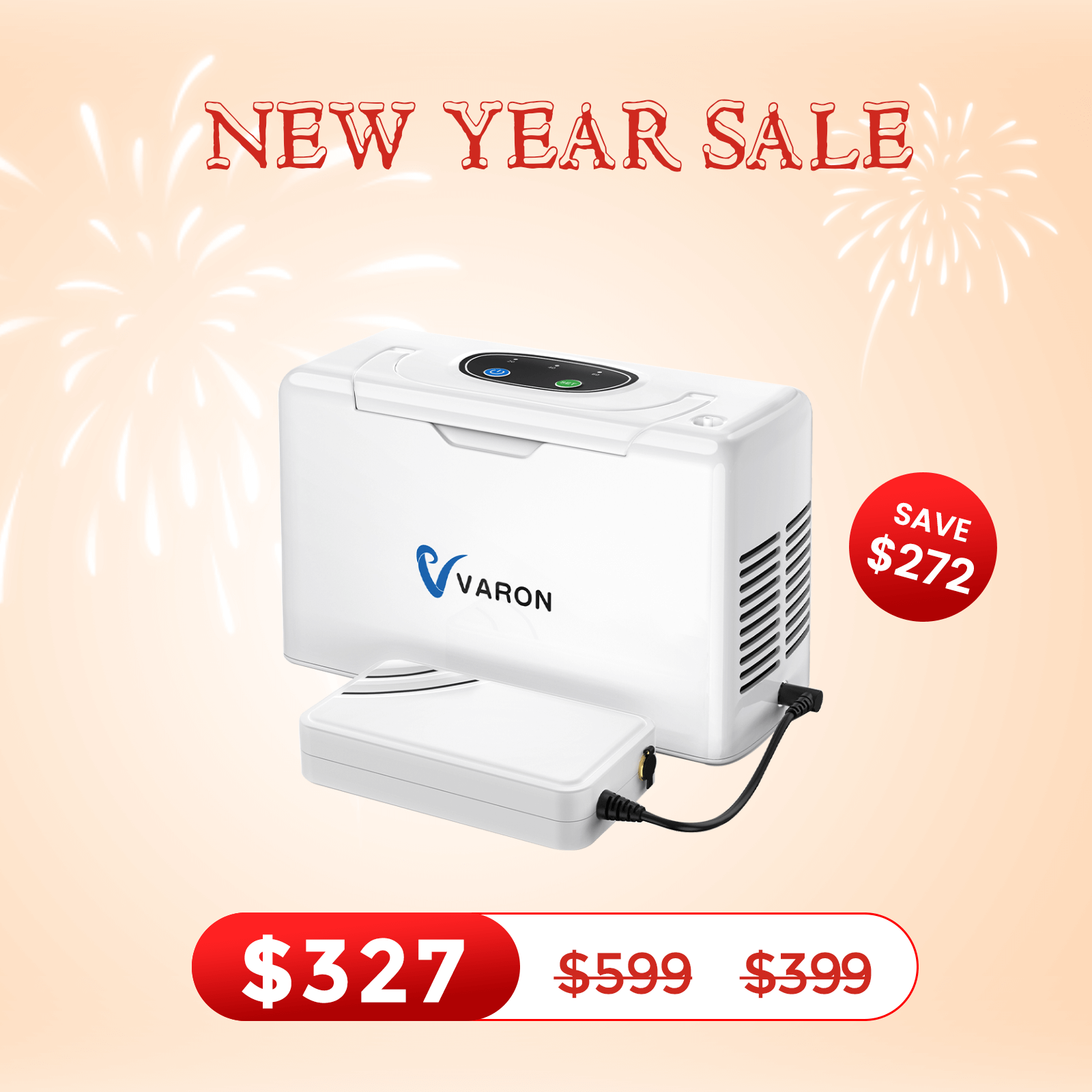 VARON Portable Oxygen Concentrator 3L/min NT-05