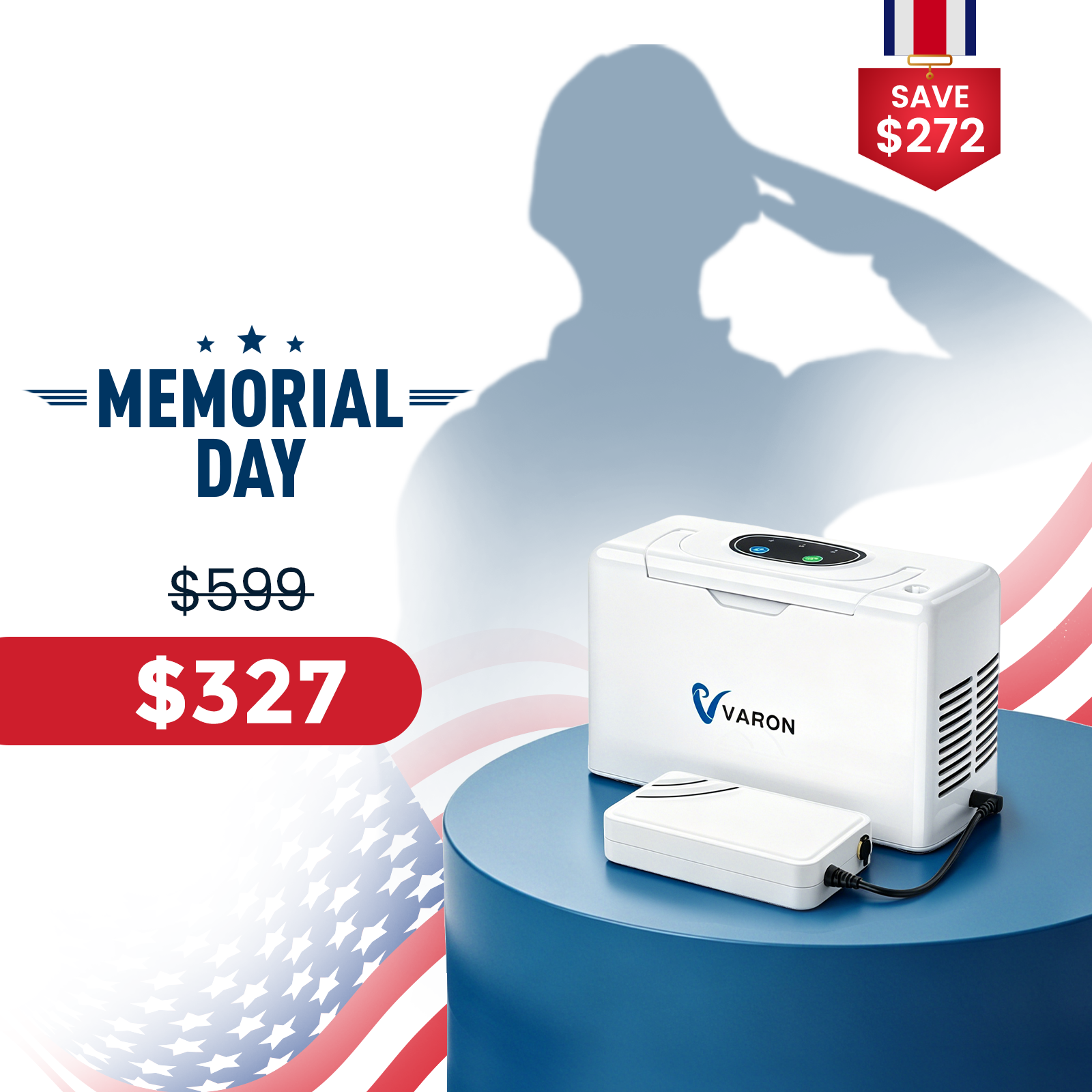 VARON Portable Oxygen Concentrator 3L/min NT-05 For Pets