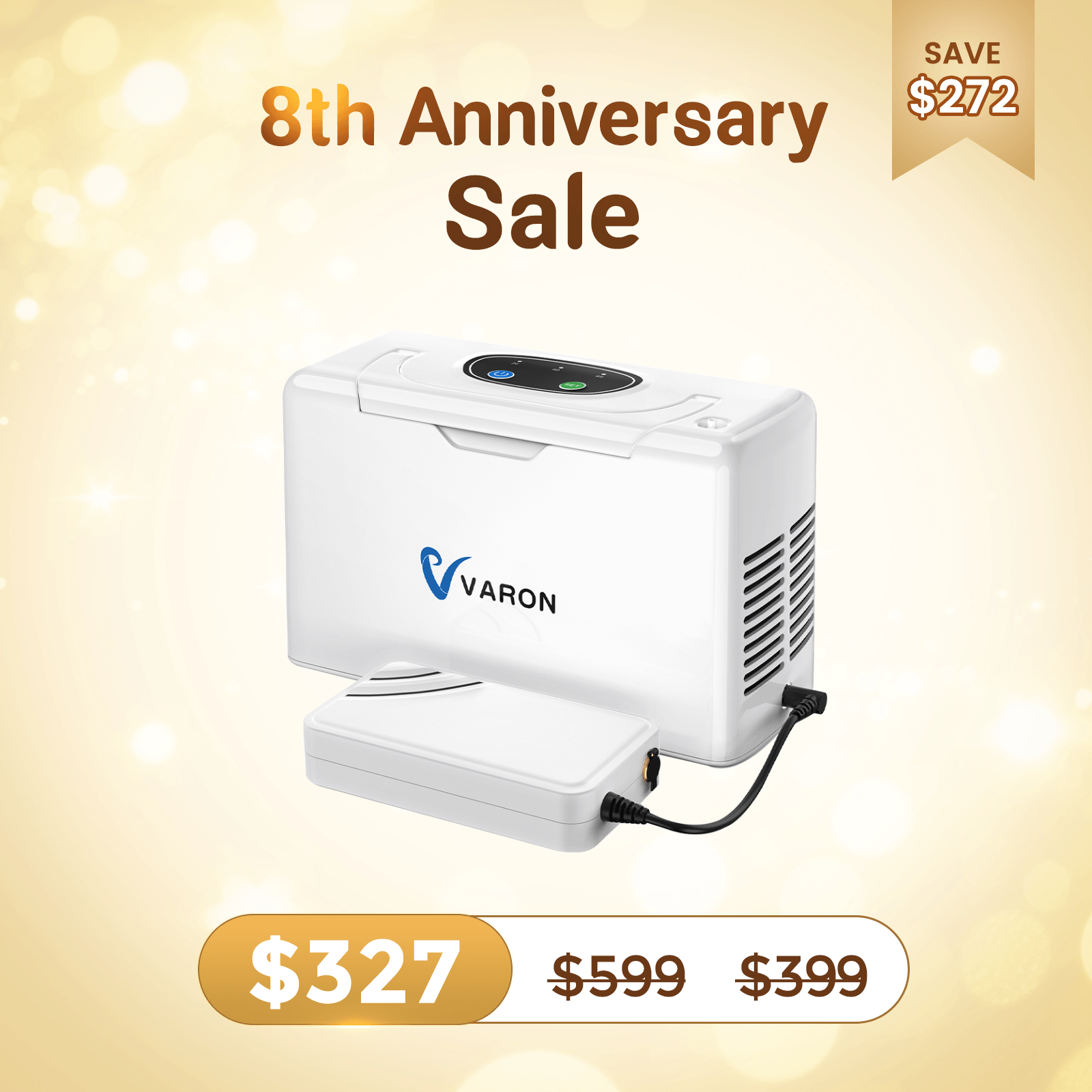 VARON Portable Oxygen Concentrator 3L/min NT-05