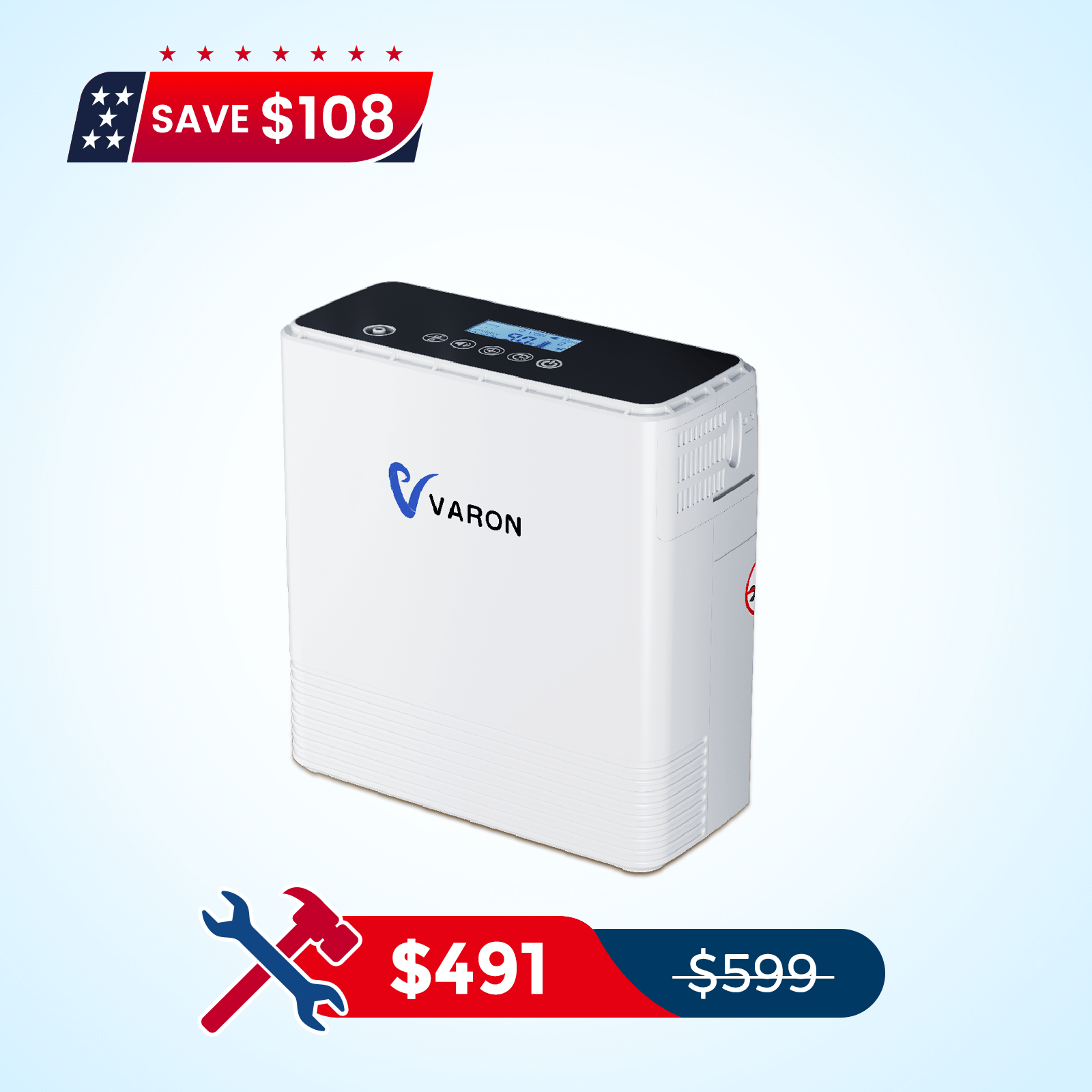 VARON Portable Oxygen Concentrator 1-6L/min NT-06
