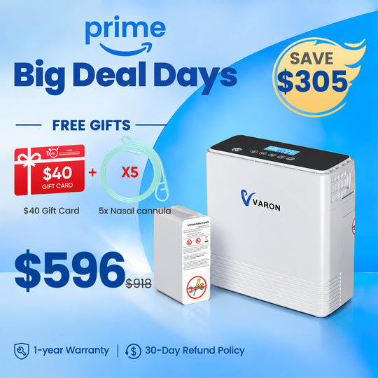 VARON Portable Oxygen Concentrator 1-6L/min NT-06