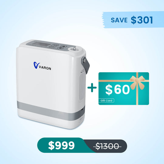 VARON Portable Oxygen Concentrator 1-8 L/min NT-08G