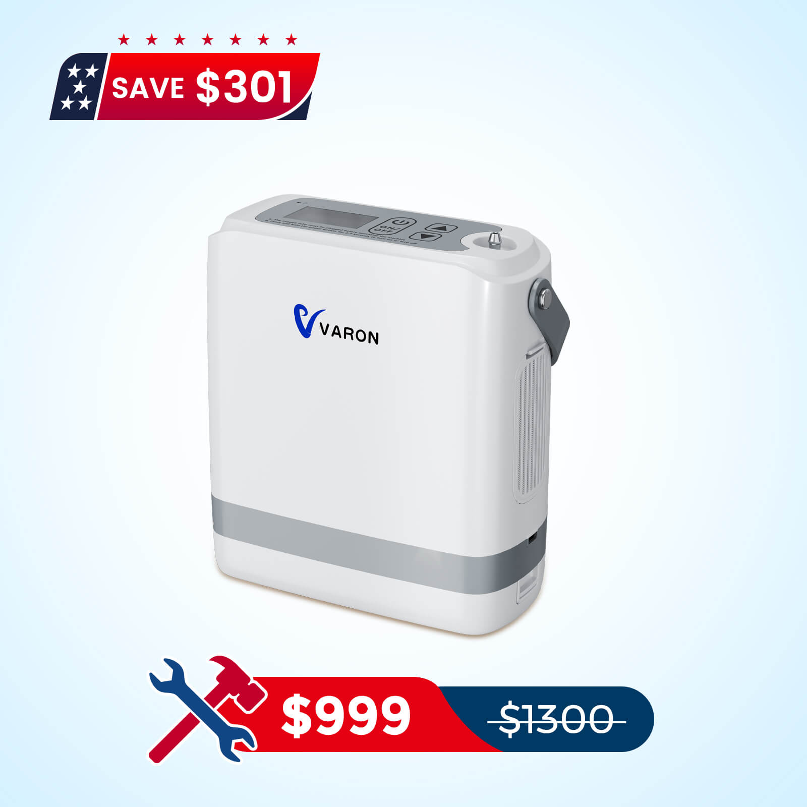 VARON Portable Oxygen Concentrator 1-8 L/min NT-08G