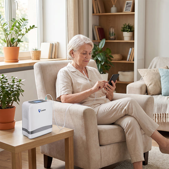 VARON Portable Oxygen Concentrator 1-7 L/min VP-8 Lite