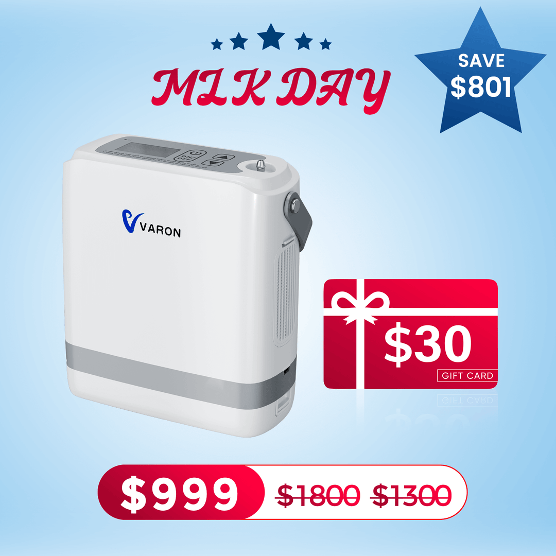 VARON Portable Oxygen Concentrator 1-8 L/min NT-08G