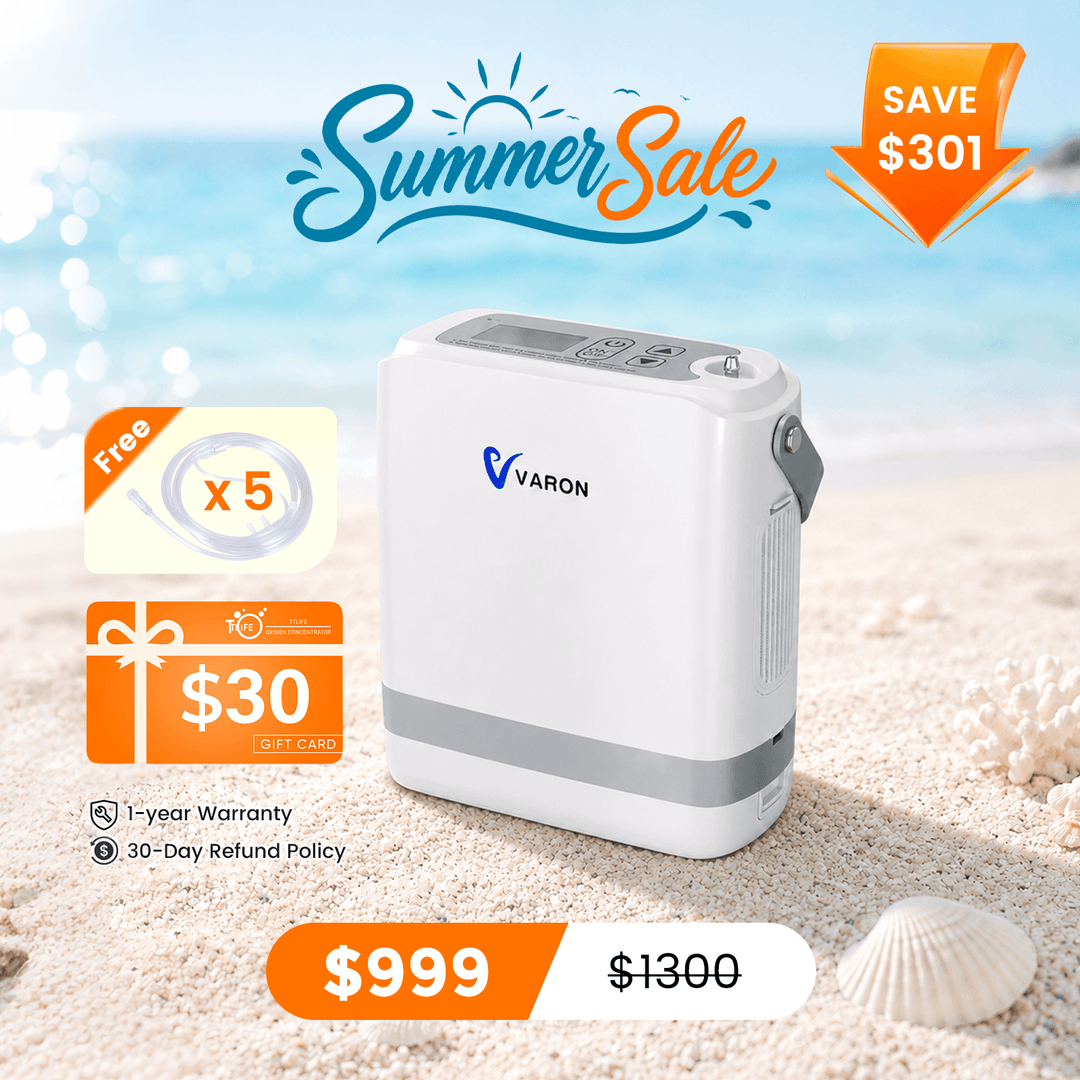 VARON Portable Oxygen Concentrator 1-8 L/min NT-08G