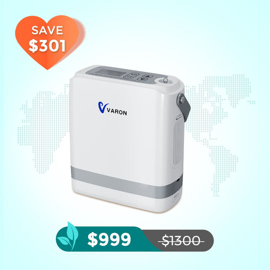 VARON Portable Oxygen Concentrator 1-8 L/min NT-08G