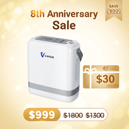 VARON Portable Oxygen Concentrator 1-8 L/min NT-08G