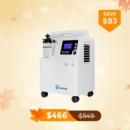 VARON FDA Approved 5L Home Oxygen Concentrator Serene 5