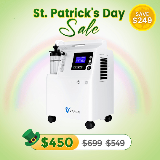 VARON FDA Approved 5L Home Oxygen Concentrator Serene 5