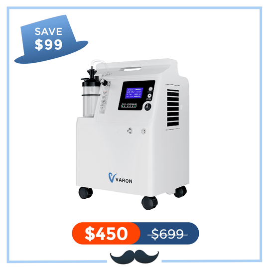 VARON FDA Approved 5L Home Oxygen Concentrator Serene 5