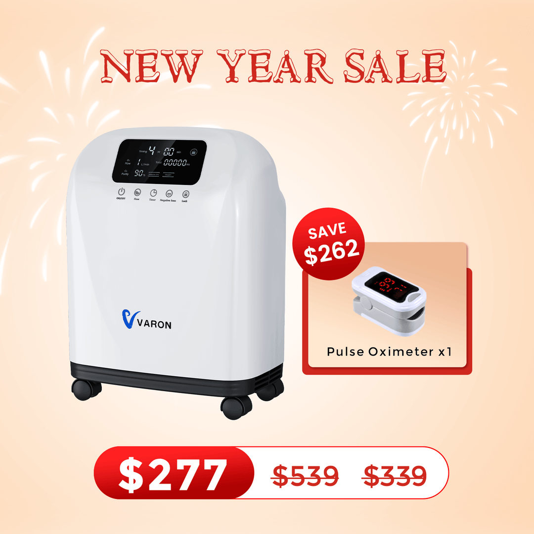 VARON Home Oxygen Concentrator With The Wheels VH-4