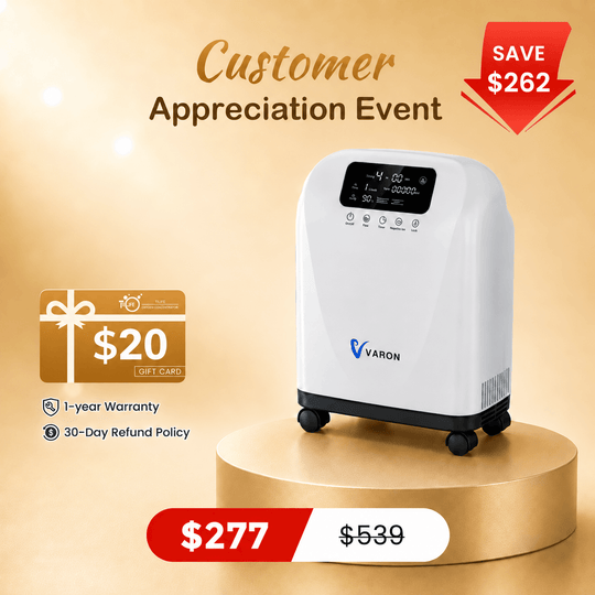 VARON Home Oxygen Concentrator With The Wheels VH-4